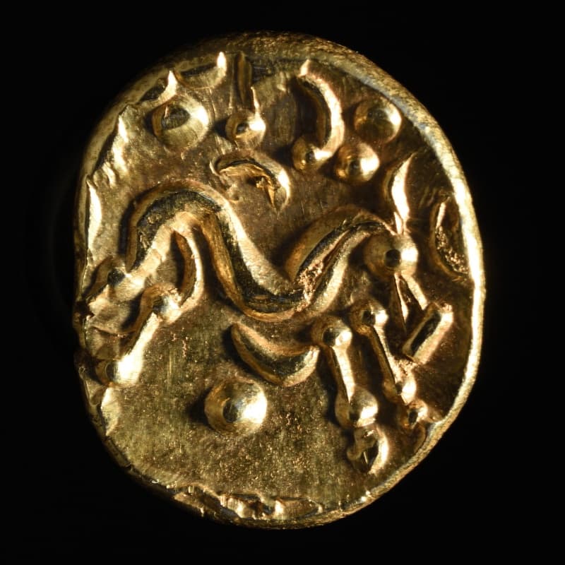 Gallische gouden stater uit de 1ste eeuw voor Christus