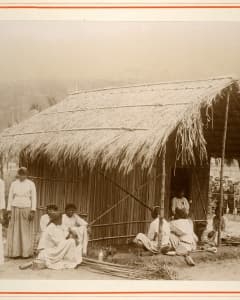 Congolees dorp in Tervuren in 1897