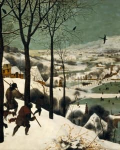 Jagers in de sneeuw, door Pieter Bruegel